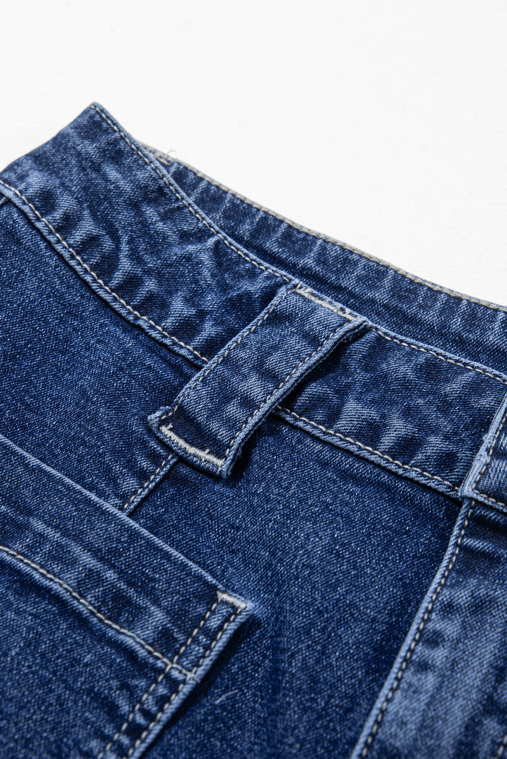 Blue Wide Leg High Waist Jeans