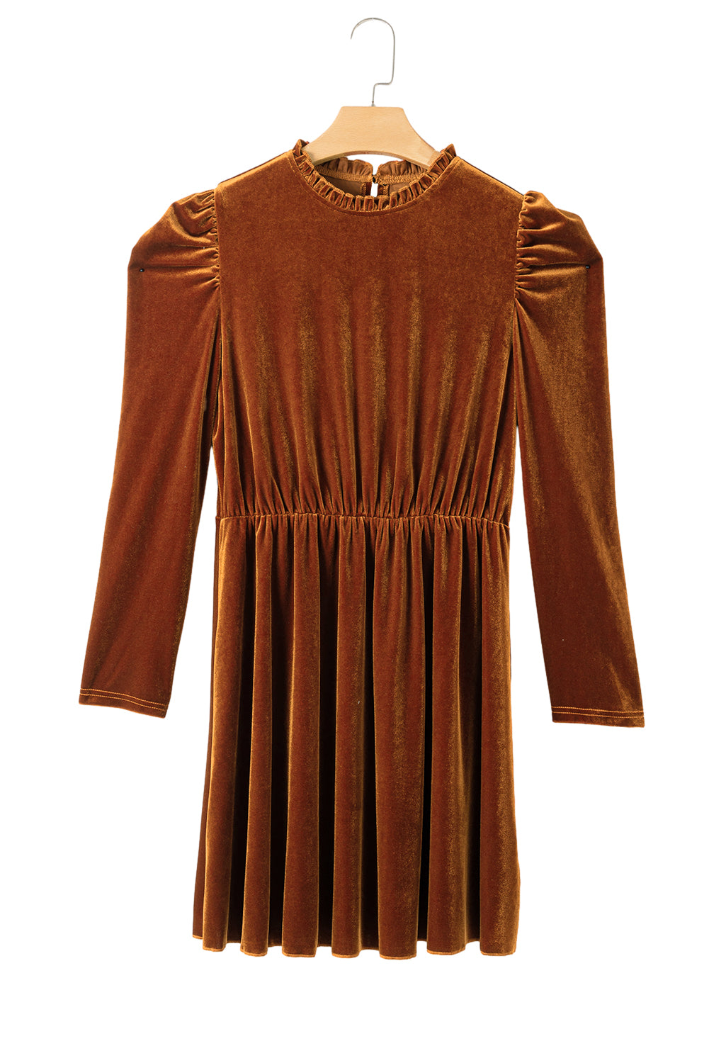 Chestnut Velvet Dress