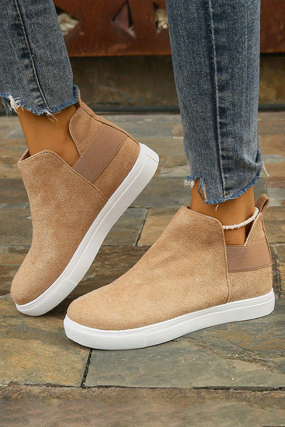 Camel Slip-on Sneakers