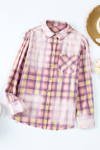 Purple Plaid Shirt