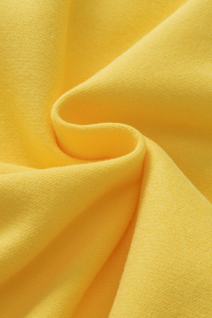 Yellow Hoodie with Kangaroo Pocket