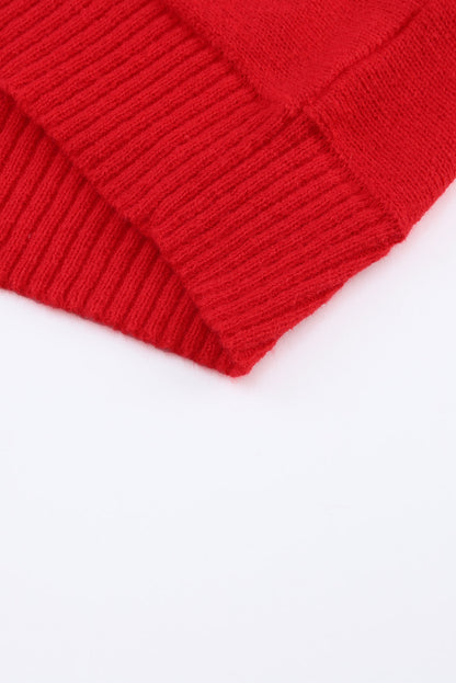 Red Turtle Neck Christmas Sweater