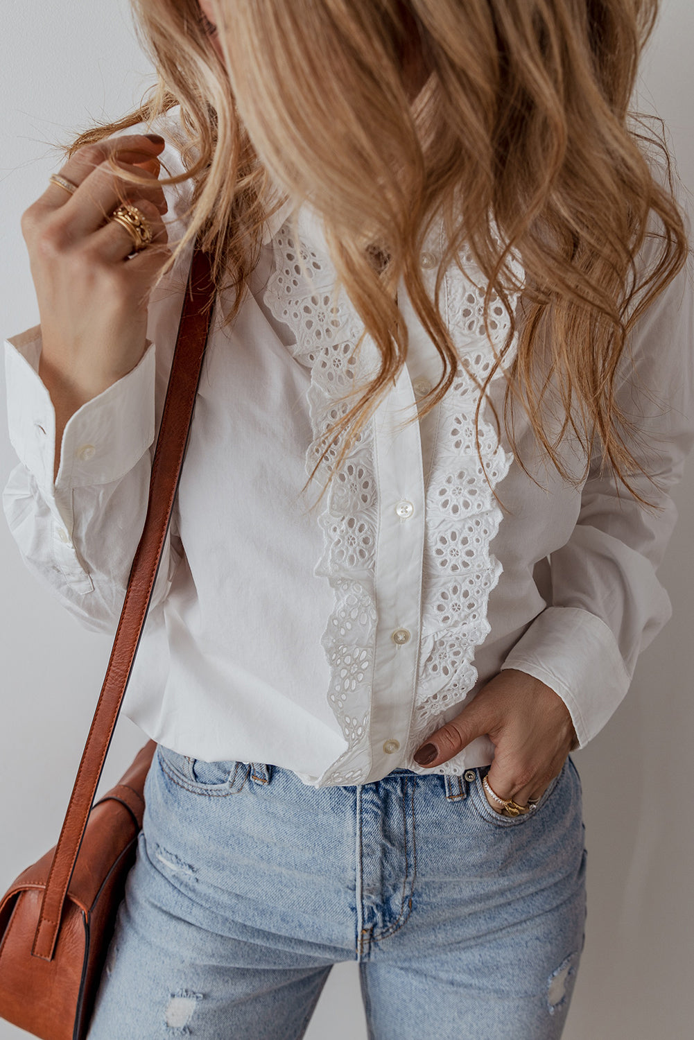 White Lace Shirt