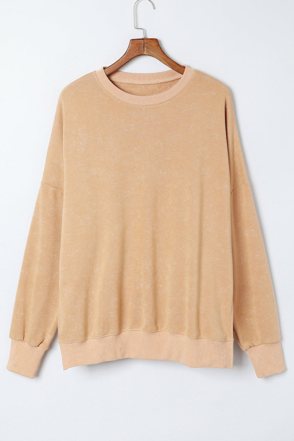 Khaki Plain Oversized Sweatshirt