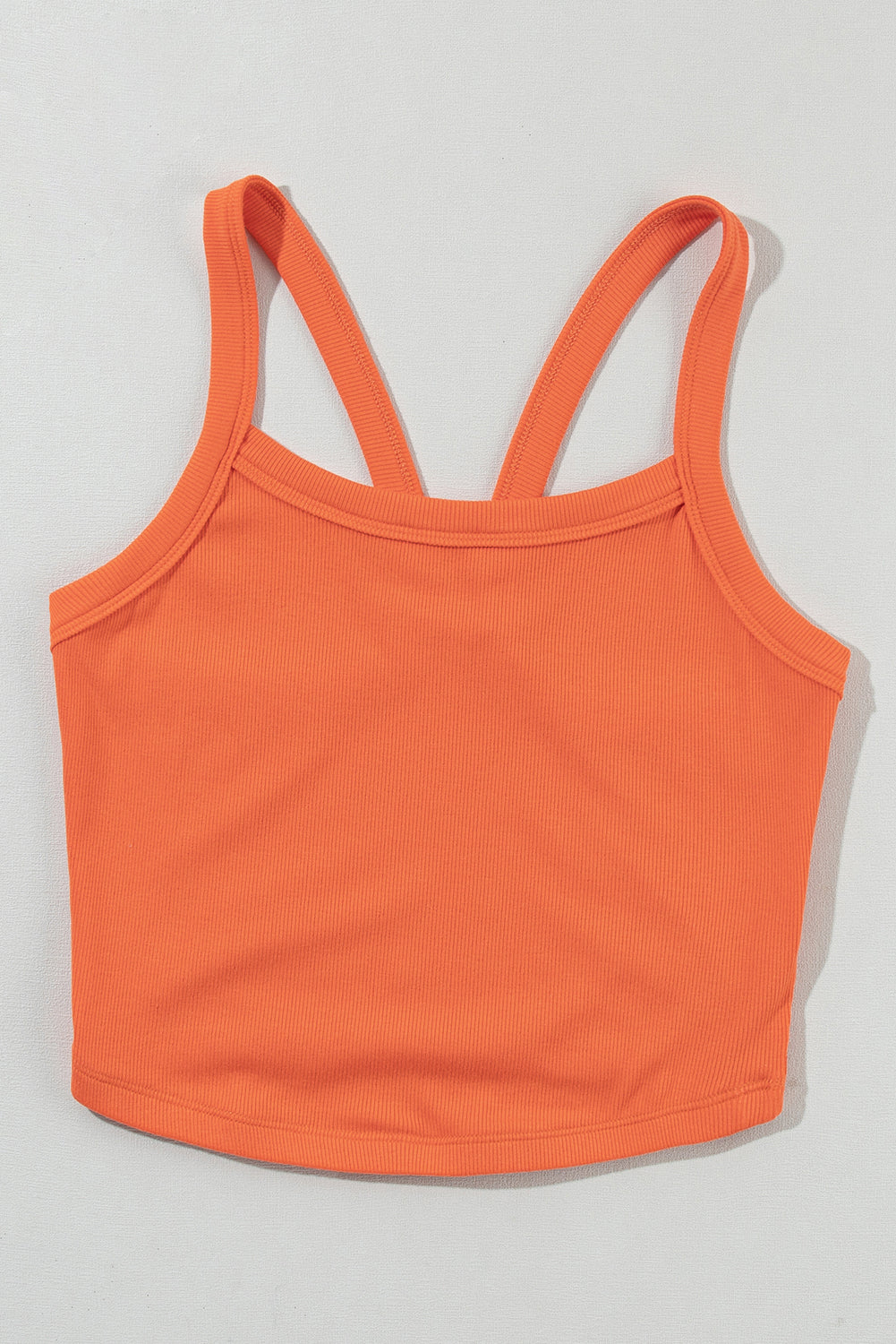 Athletic Ribbed Cropped Cami Top