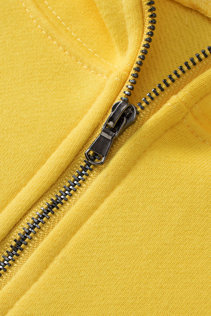 Yellow Hoodie with Kangaroo Pocket