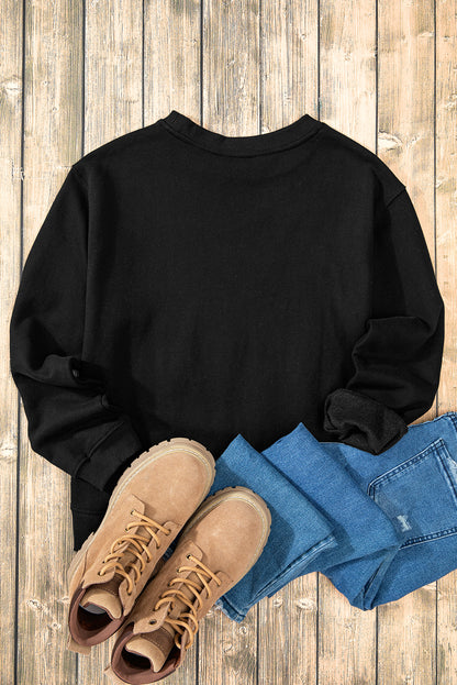 Black Christmas Graphic Sweatshirt