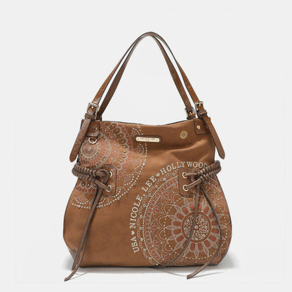 Nicole Lee USA Side Braided Hobo Bag