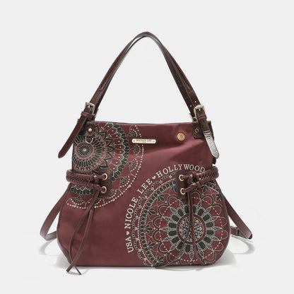 Nicole Lee USA Side Braided Hobo Bag