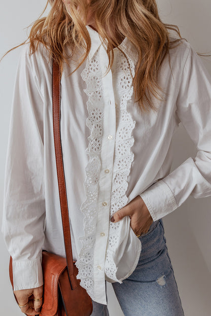 White Lace Shirt