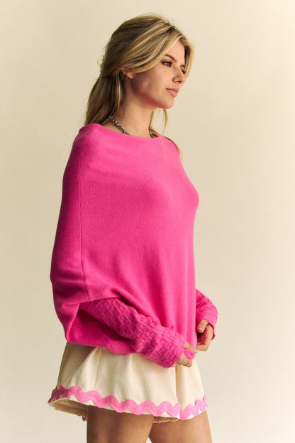 Davi & Dani Pink Sweater