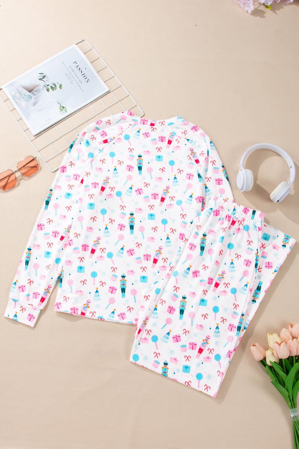 Christmas Print Pajama Set