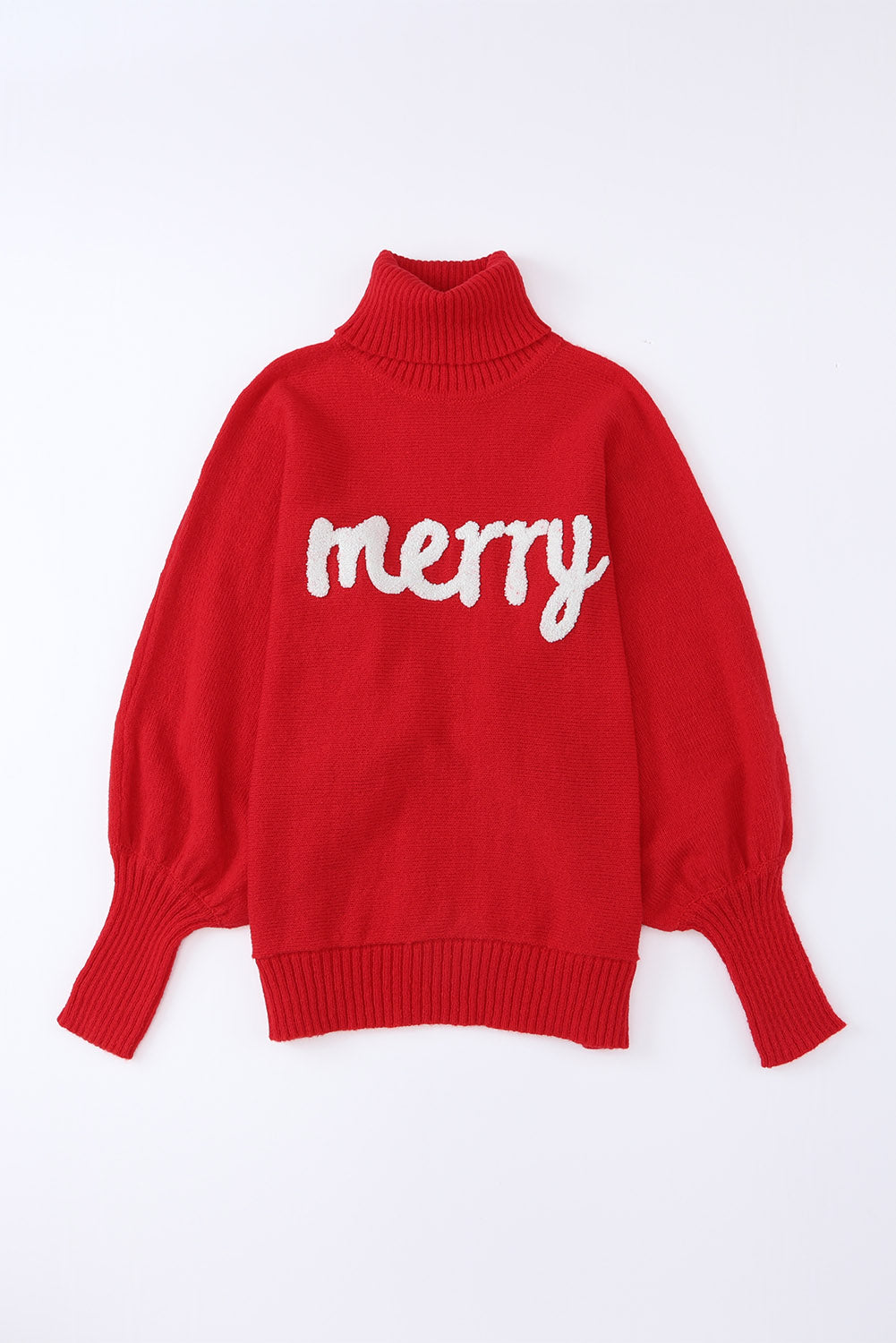 Red Turtle Neck Christmas Sweater