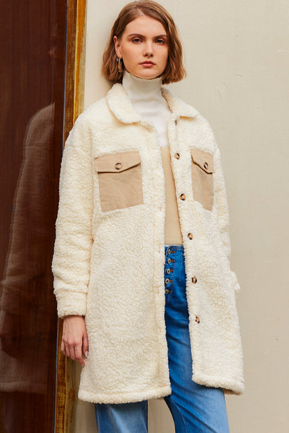 Beige Teddy Coat