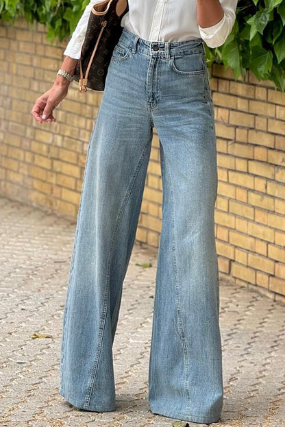 Dusk Blue Acid Wash Jeans