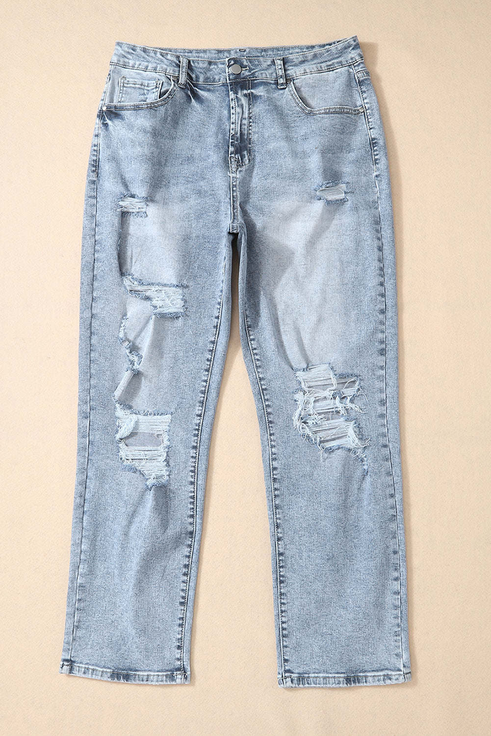 Sky Blue High Waist Jeans