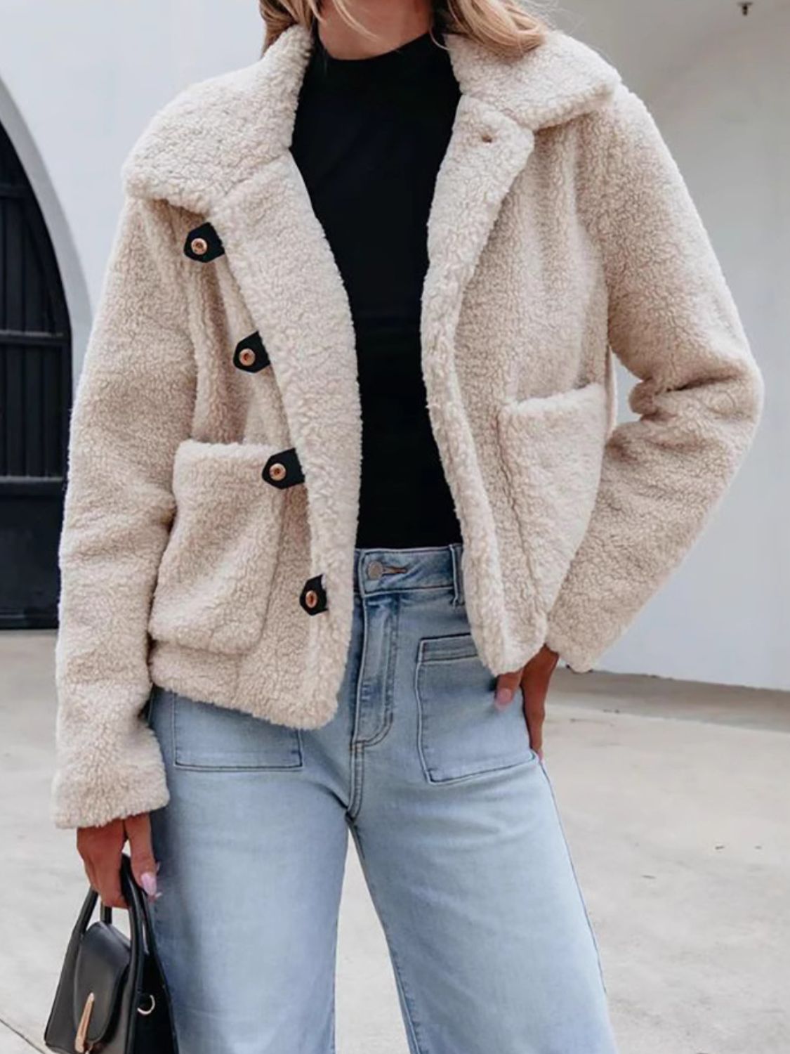 Long Sleeve Fuzzy Jacket