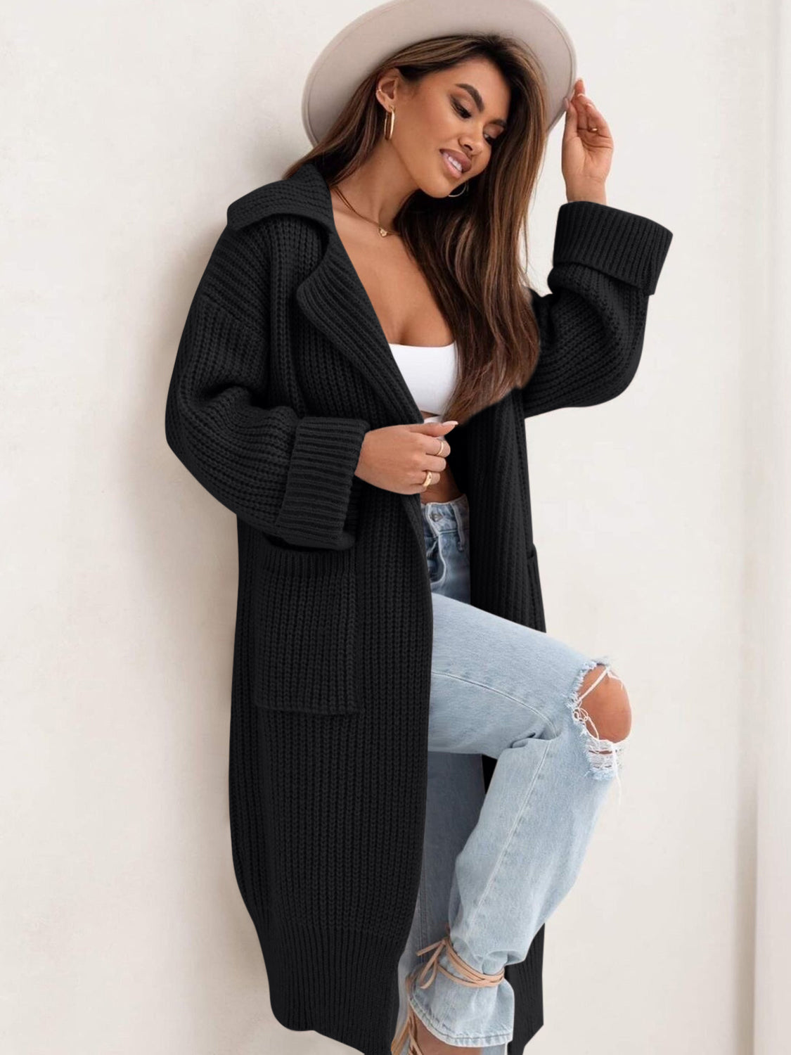 Collared Neck Cardigan