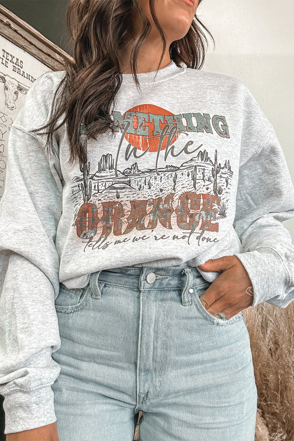 Gray Graphic Sweatshirt