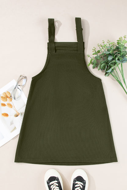 Vineyard Green Corduroy Overall Dress