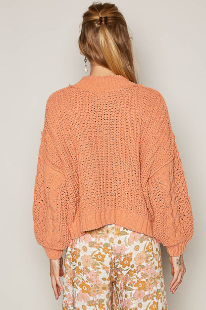 POL Cable Knit Sweater