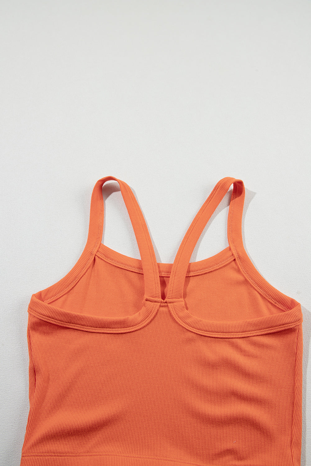 Athletic Ribbed Cropped Cami Top