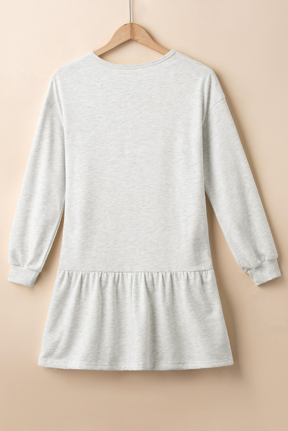 White Mini Sweatshirt Dress