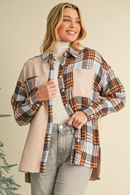 Khaki Plaid Shacket