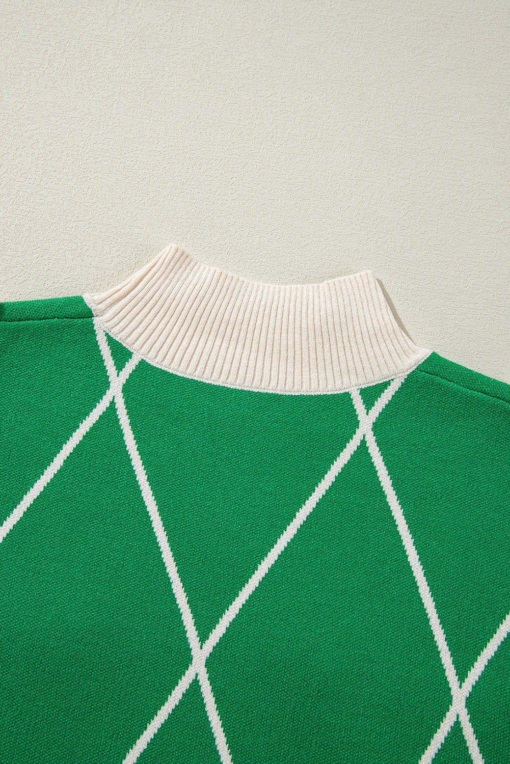 Green High Neck Sweater