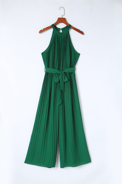 Green Elegant Wide Leg Jumpsuit