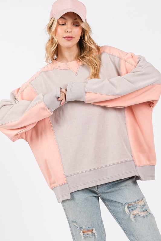 SAGE + FIG Color Block Sweatshirt