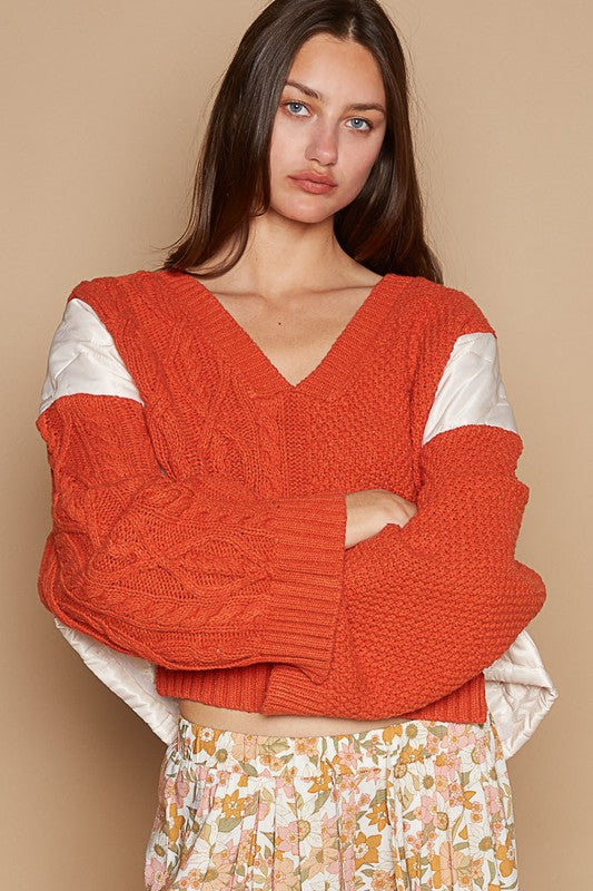 POL Cable Knit Sweater