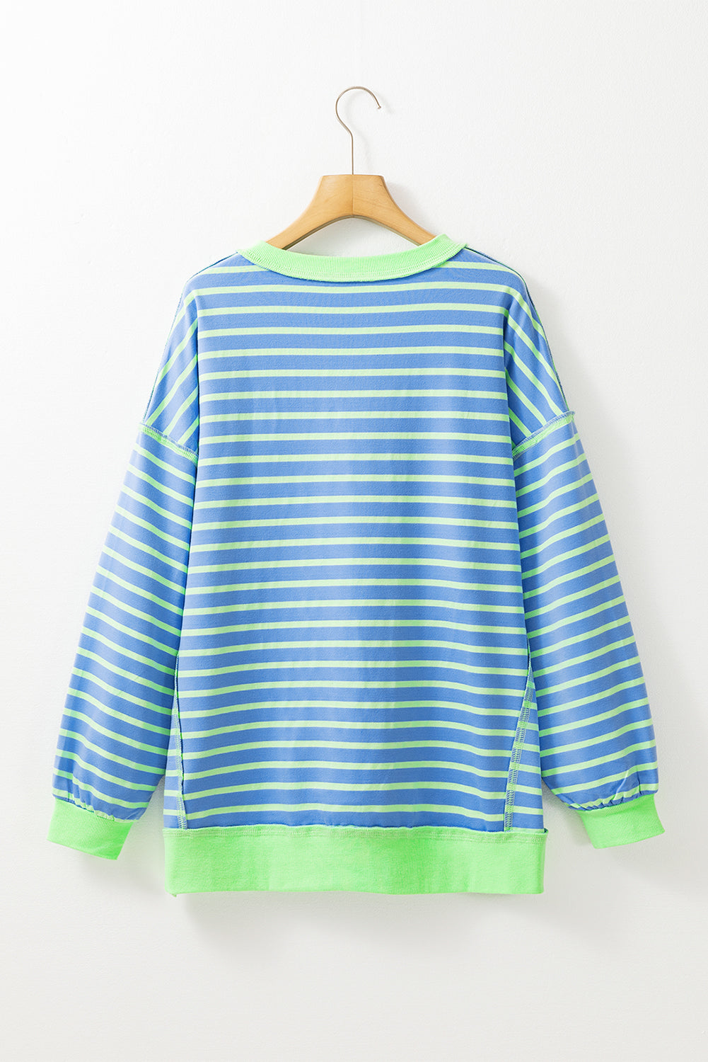 Sky Blue Striped Sweatshirt