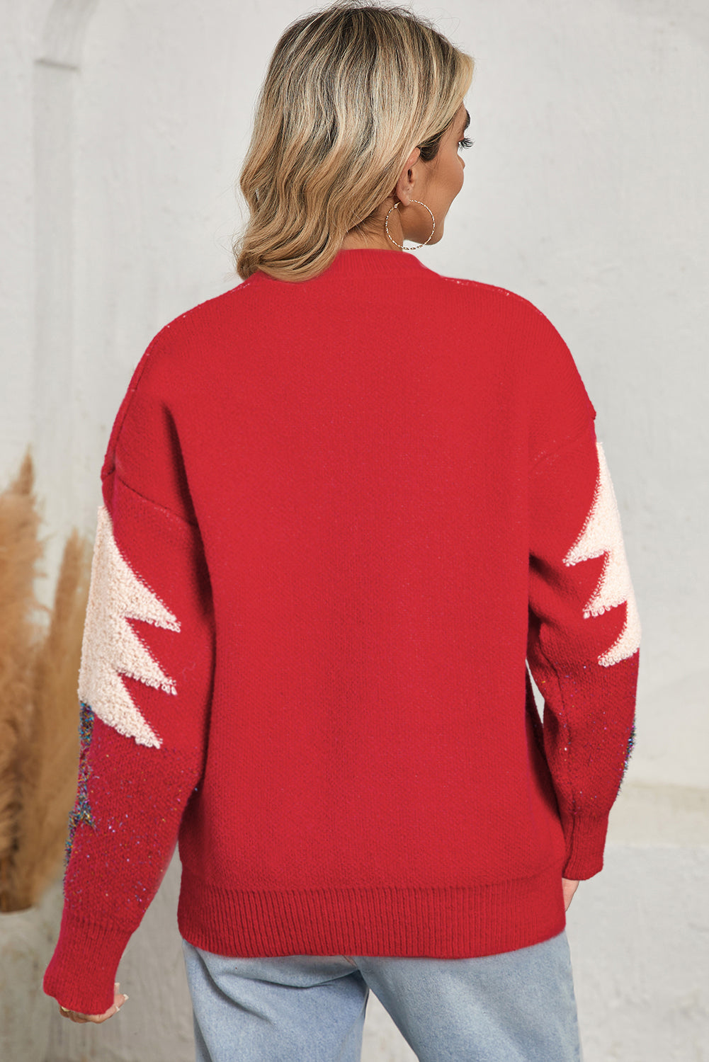 Red Sequin Christmas Sweater