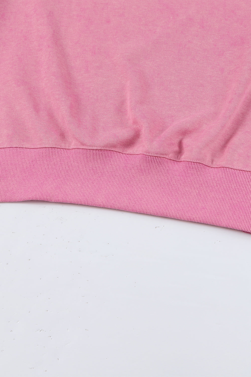 Pink Plain Oversized Sweatshirt