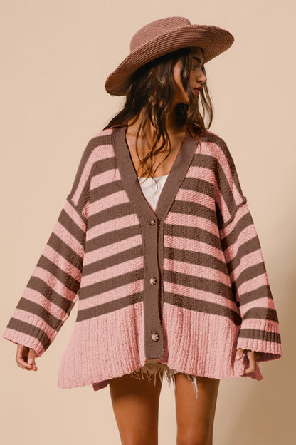 BiBi Striped Cardigan