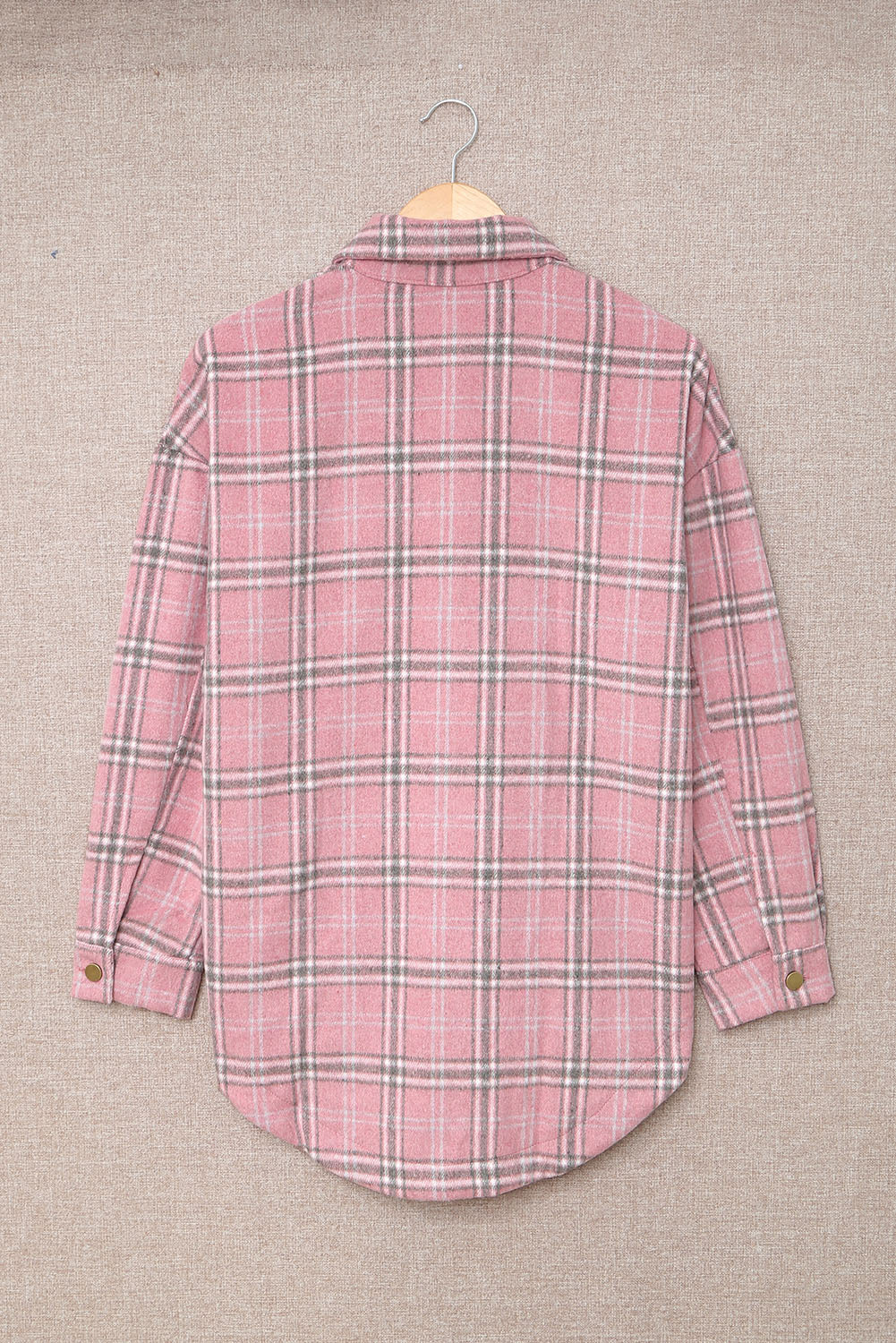 Pink Plaid Casual Shirt