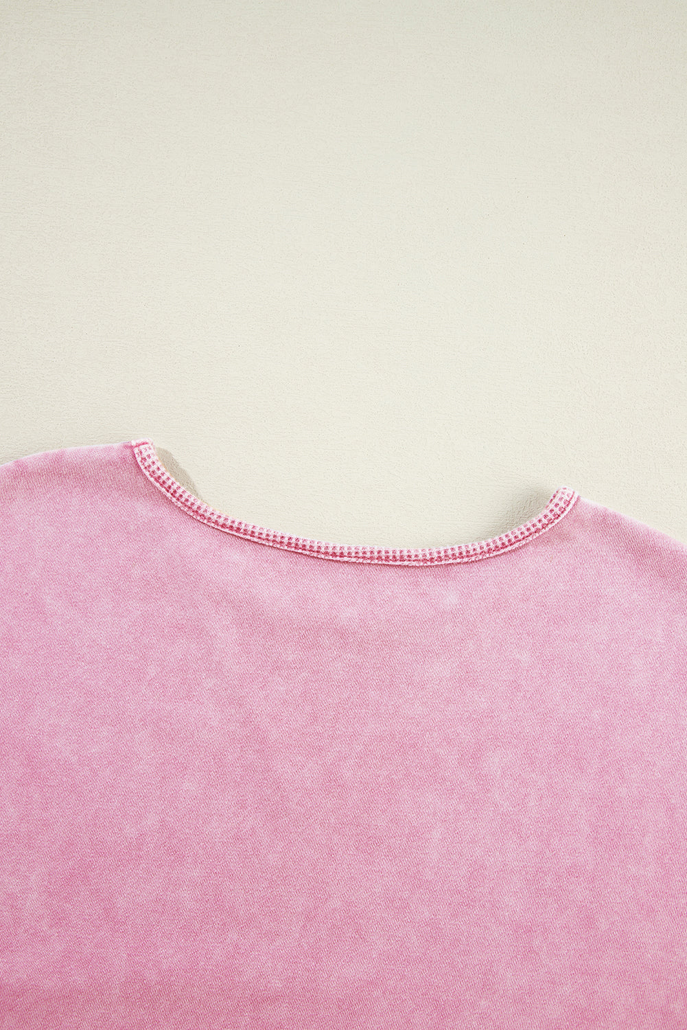 Strawberry Pink Mineral Wash Oversized Sweatshirt