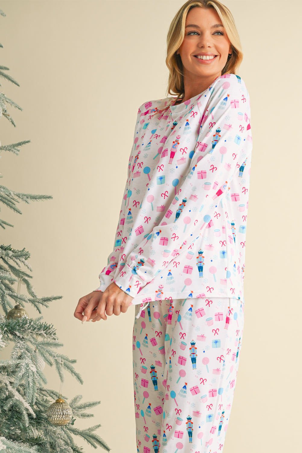 Christmas Print Pajama Set