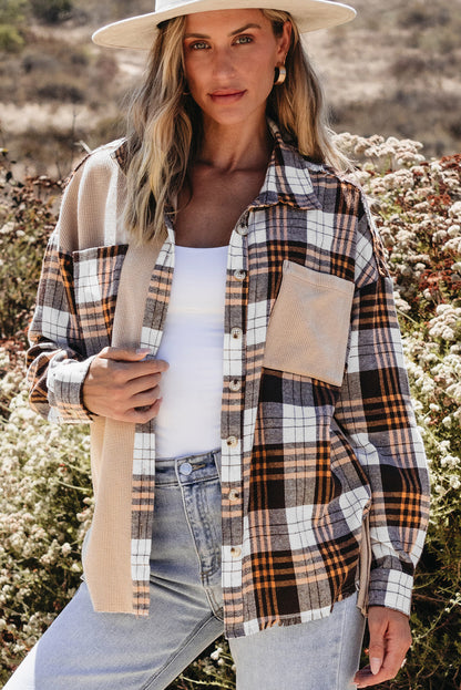 Khaki Plaid Shacket