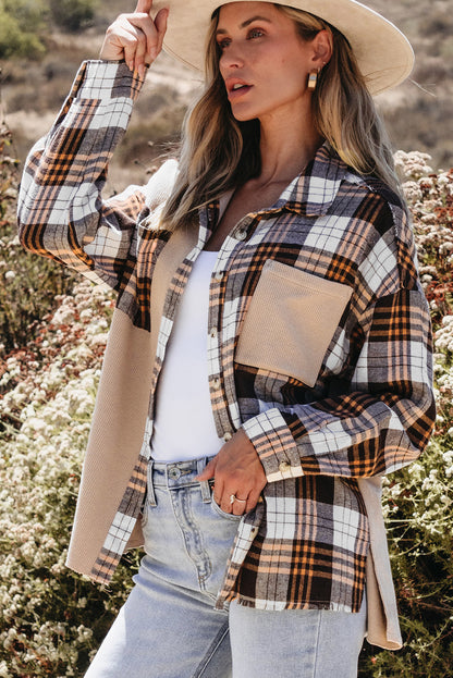 Khaki Plaid Shacket