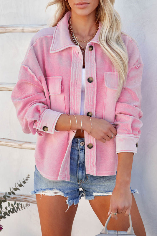 Pink Shirt Jacket