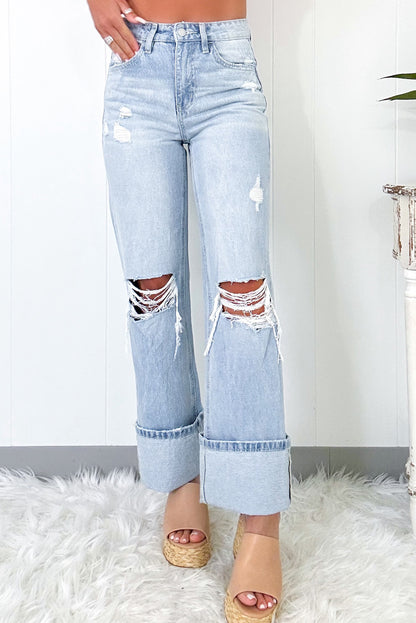 Beau Blue Distressed Jeans