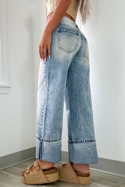 High Rise Washed Jeans