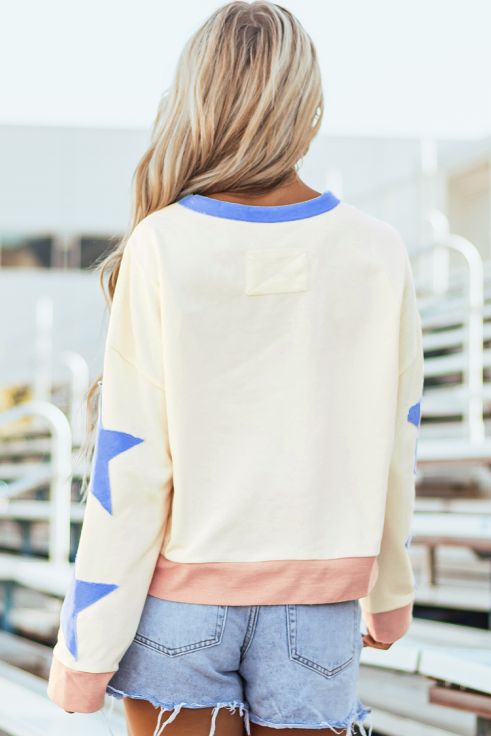 Beige Graphic Sweatshirt