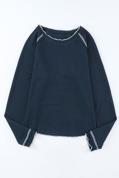 Blue Long Sleeve Top