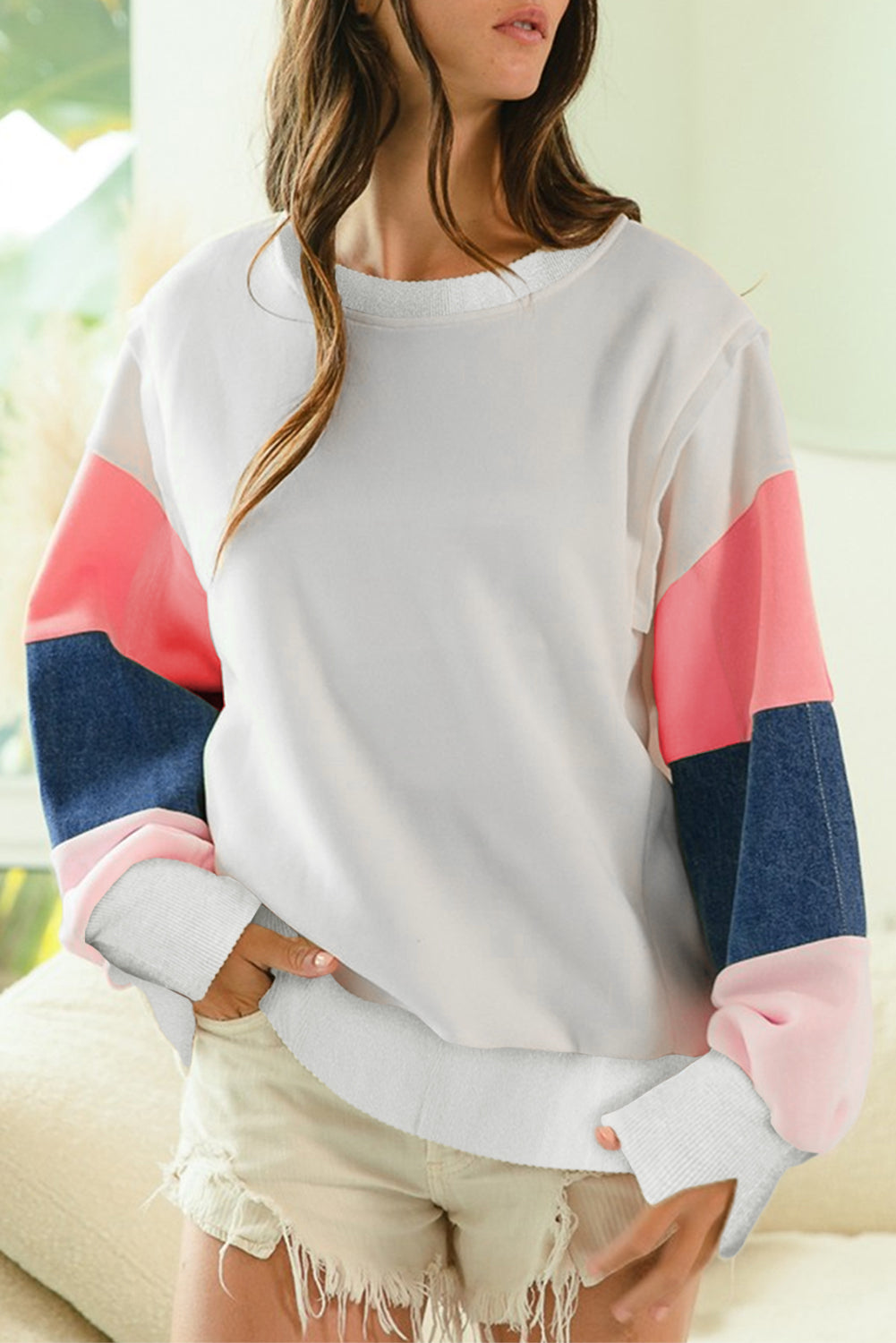 White Long Sleeve Top