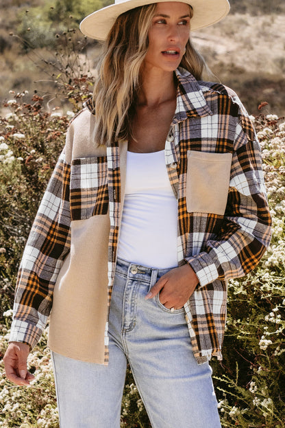 Khaki Plaid Shacket