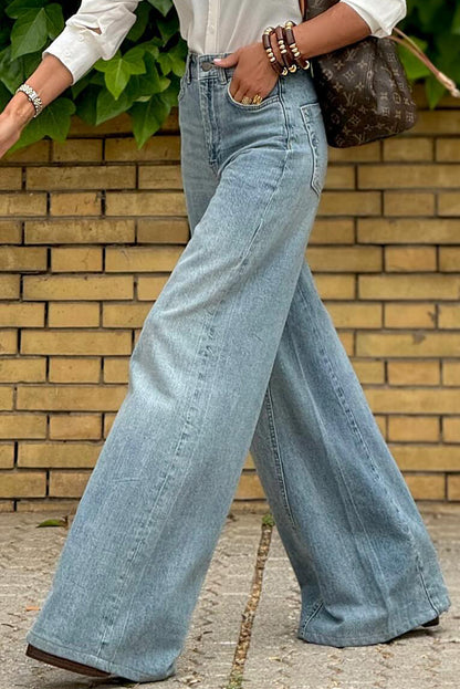 Dusk Blue Acid Wash Jeans