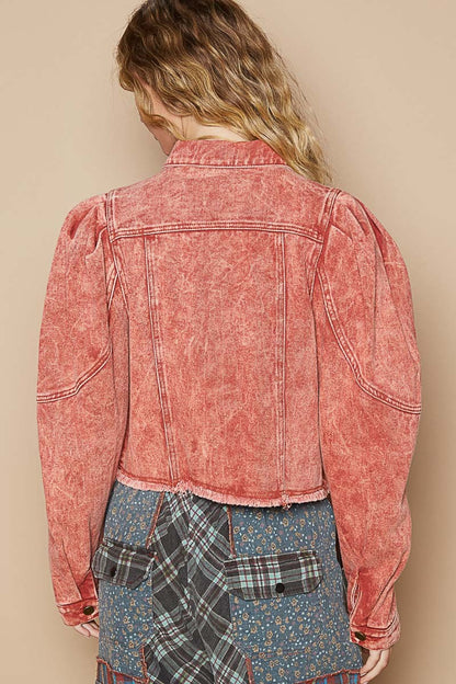 POL Cropped Denim Jacket